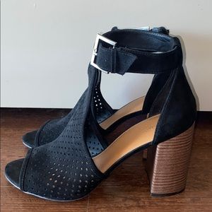 Velvet Black Heels - Size 10 from Target